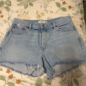Abercrombie Light Blue Denim Women Shorts